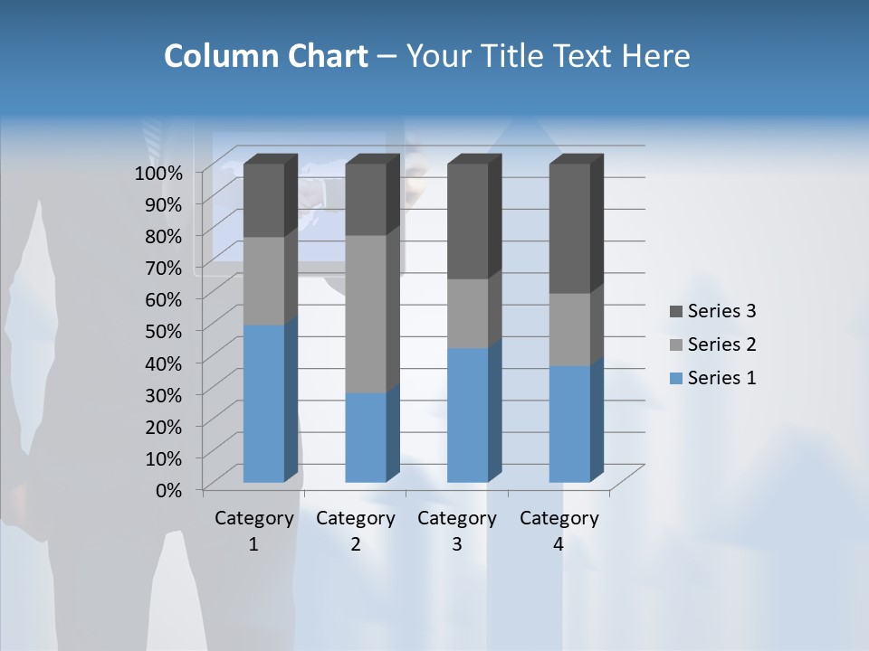 Laptop Computer Finger PowerPoint Template