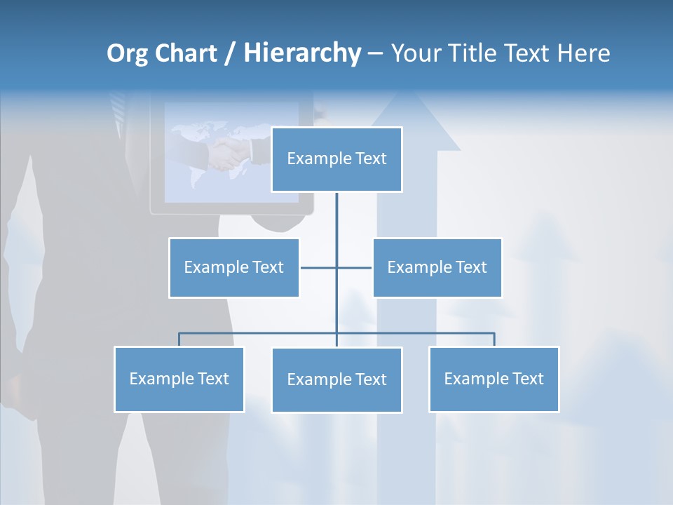Laptop Computer Finger PowerPoint Template