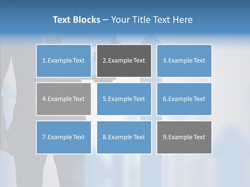 Laptop Computer Finger PowerPoint Template