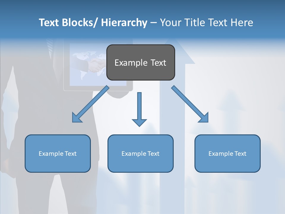 Laptop Computer Finger PowerPoint Template
