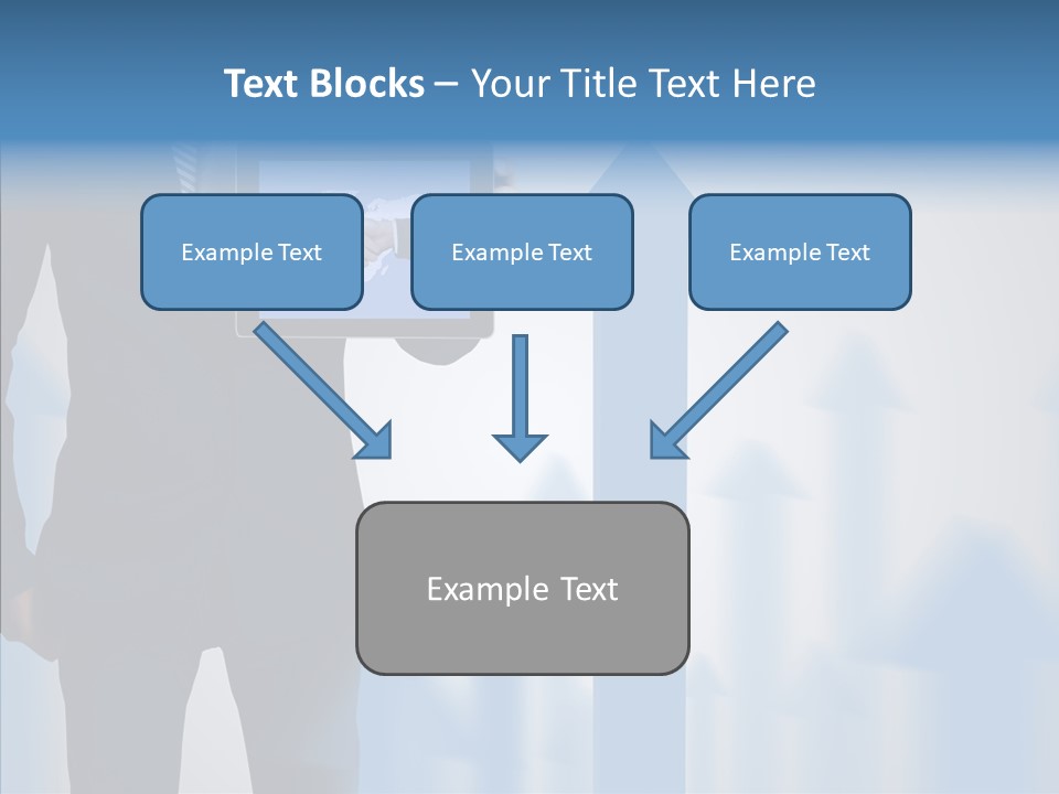 Laptop Computer Finger PowerPoint Template