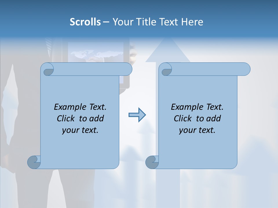 Laptop Computer Finger PowerPoint Template