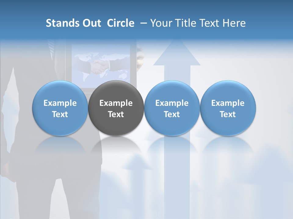 Laptop Computer Finger PowerPoint Template