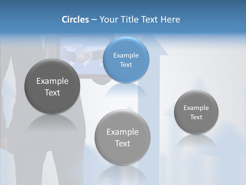 Laptop Computer Finger PowerPoint Template