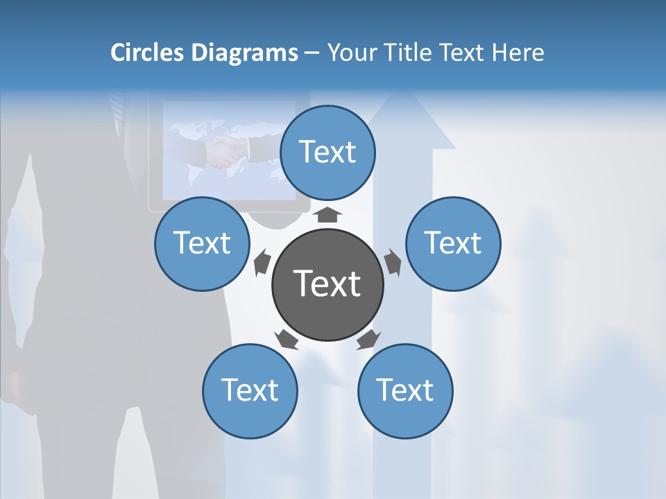 Laptop Computer Finger PowerPoint Template