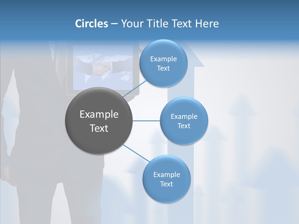 Laptop Computer Finger PowerPoint Template