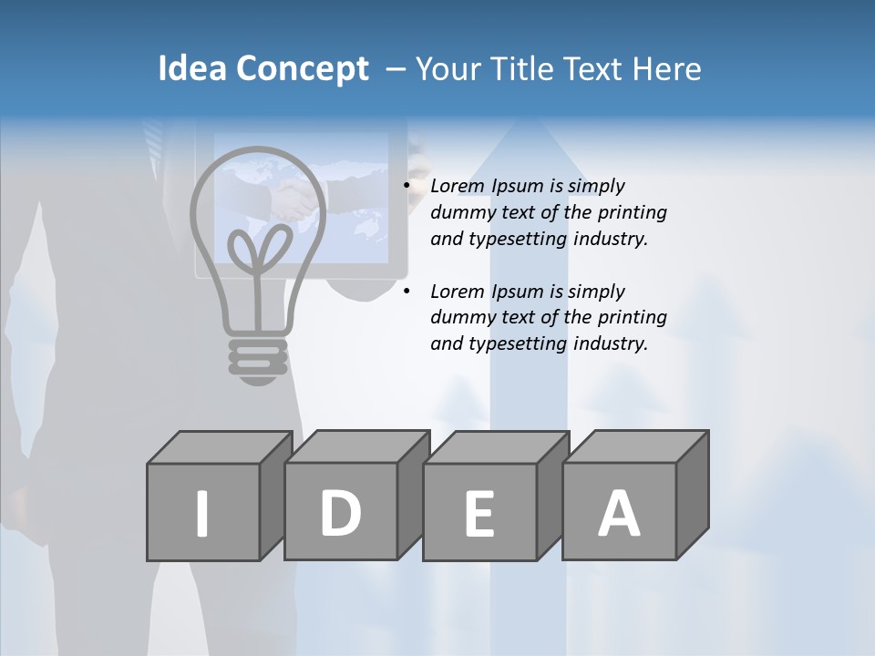 Laptop Computer Finger PowerPoint Template