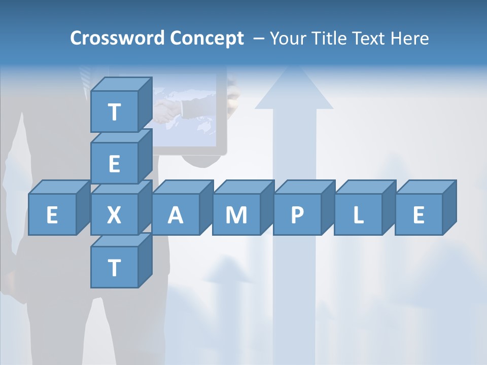 Laptop Computer Finger PowerPoint Template