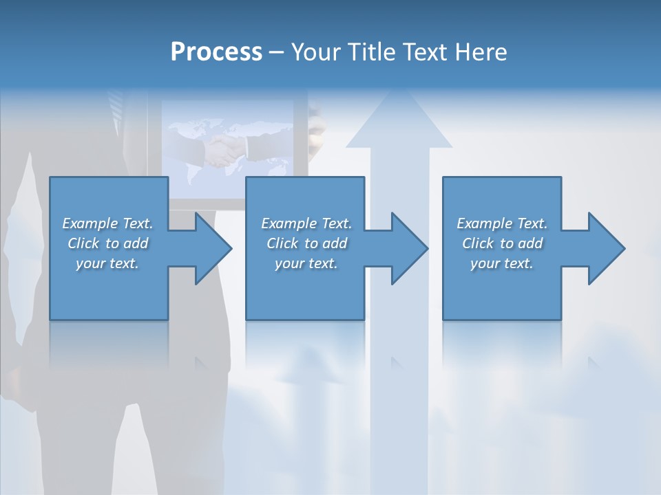 Laptop Computer Finger PowerPoint Template