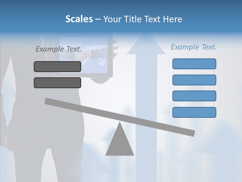 Laptop Computer Finger PowerPoint Template