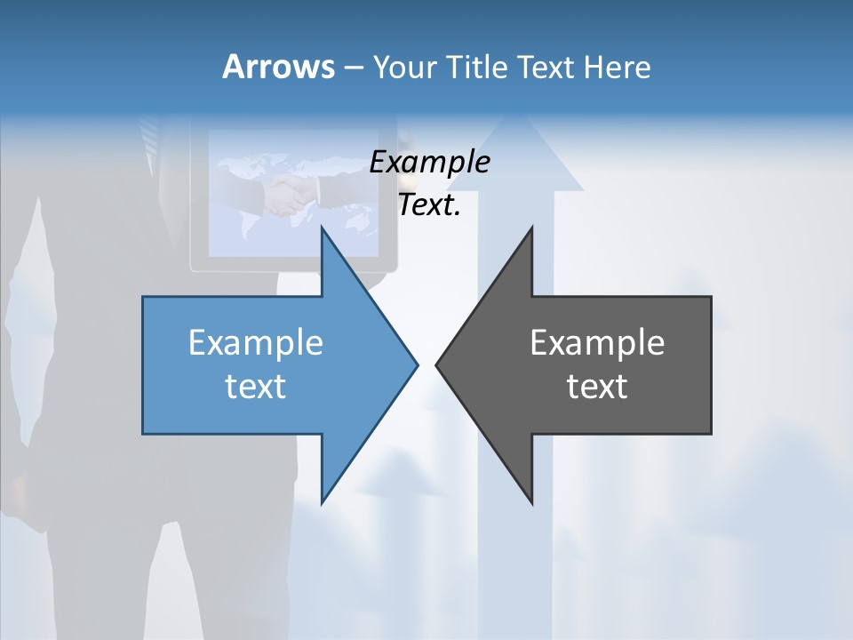Laptop Computer Finger PowerPoint Template