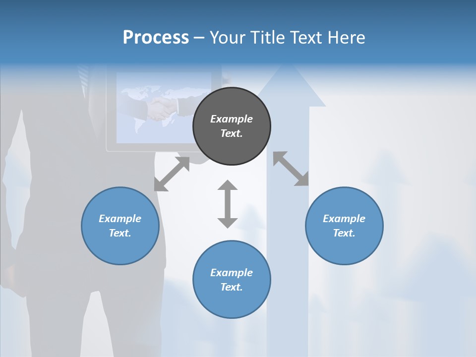 Laptop Computer Finger PowerPoint Template