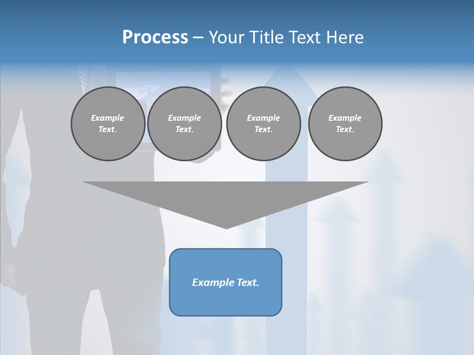 Laptop Computer Finger PowerPoint Template