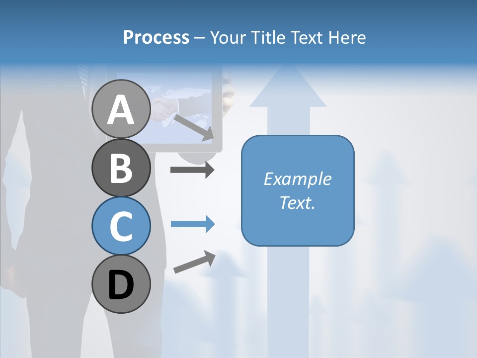 Laptop Computer Finger PowerPoint Template