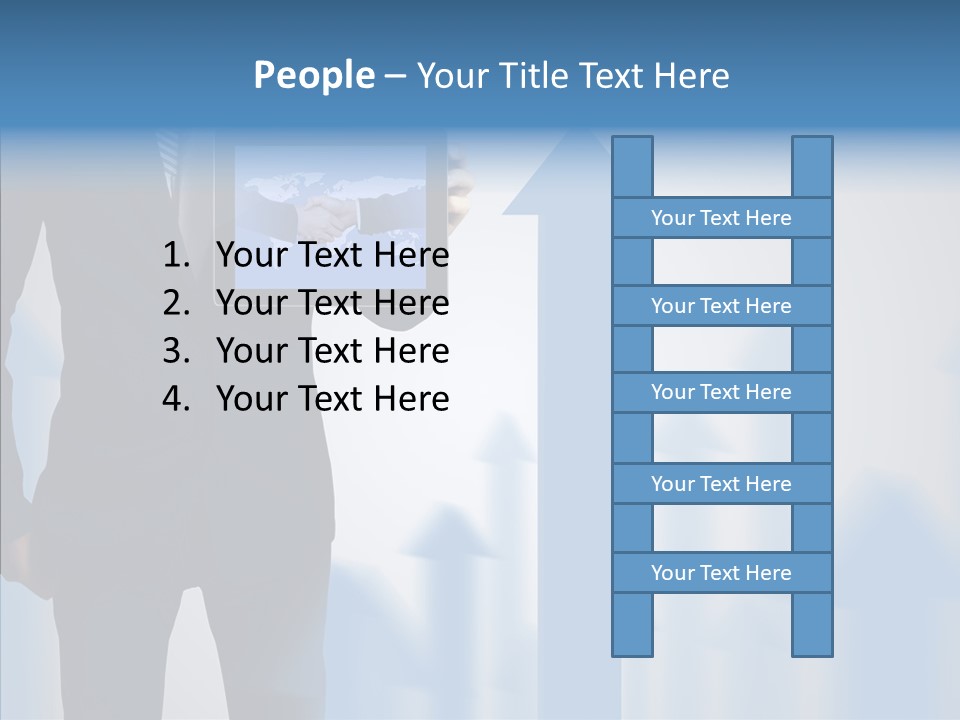 Laptop Computer Finger PowerPoint Template