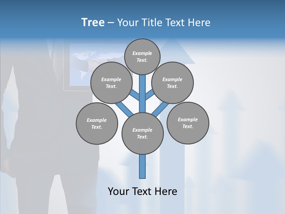 Laptop Computer Finger PowerPoint Template