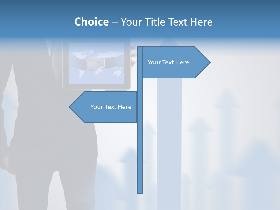 Laptop Computer Finger PowerPoint Template