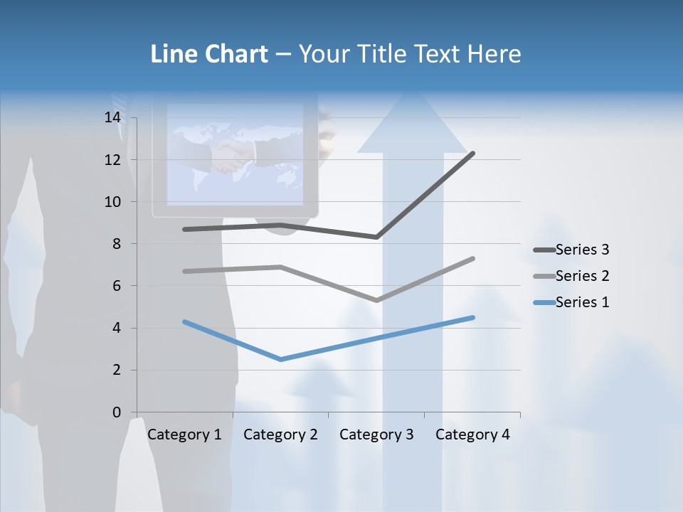 Laptop Computer Finger PowerPoint Template