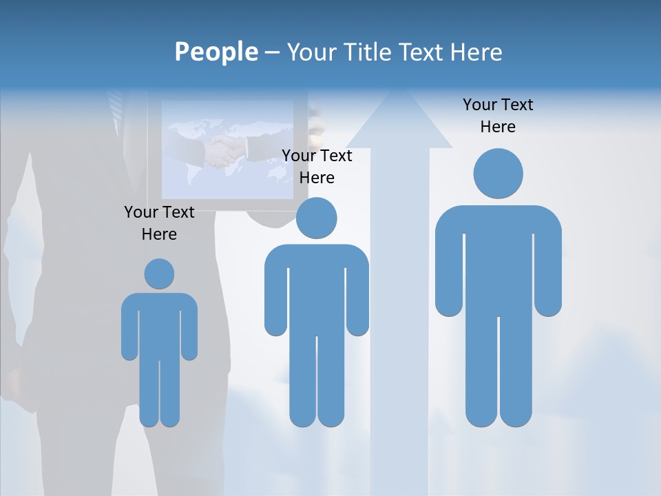 Laptop Computer Finger PowerPoint Template