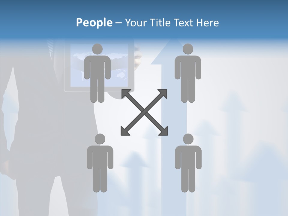 Laptop Computer Finger PowerPoint Template