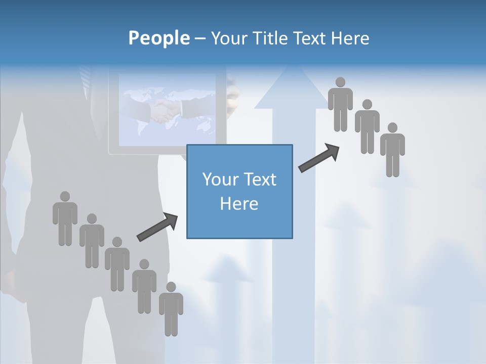 Laptop Computer Finger PowerPoint Template