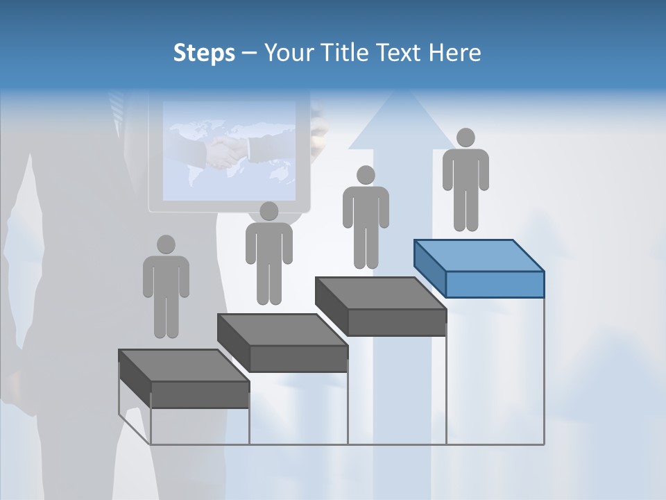 Laptop Computer Finger PowerPoint Template