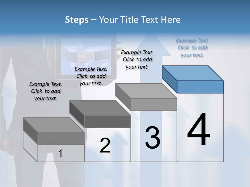 Laptop Computer Finger PowerPoint Template