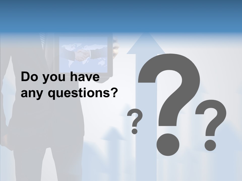 Laptop Computer Finger PowerPoint Template