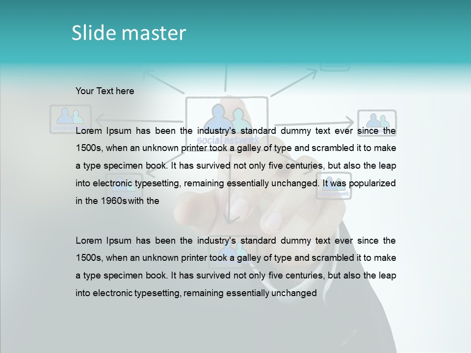 Diagram People United PowerPoint Template