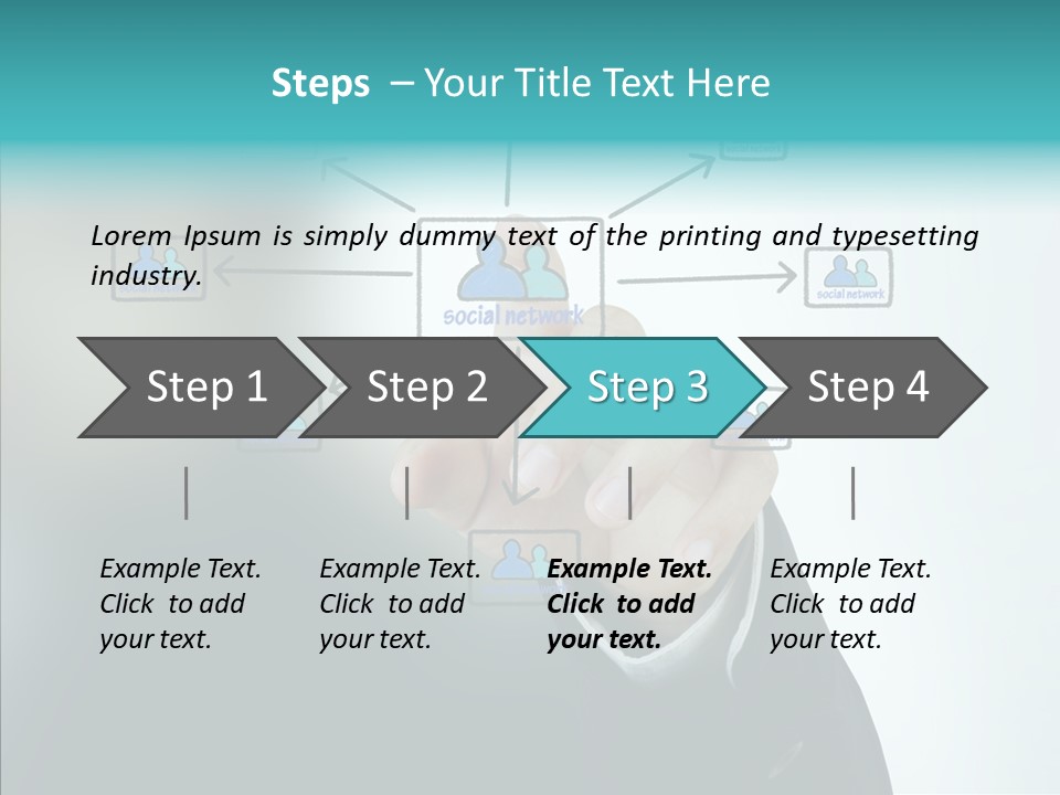 Diagram People United PowerPoint Template