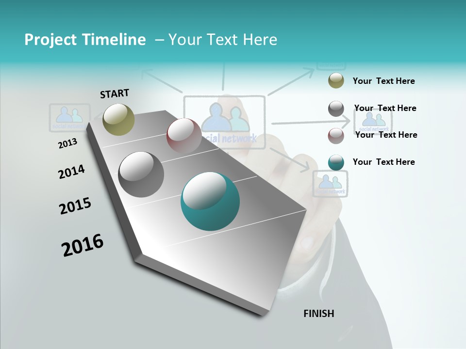 Diagram People United PowerPoint Template