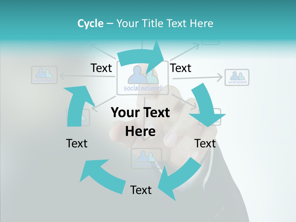 Diagram People United PowerPoint Template