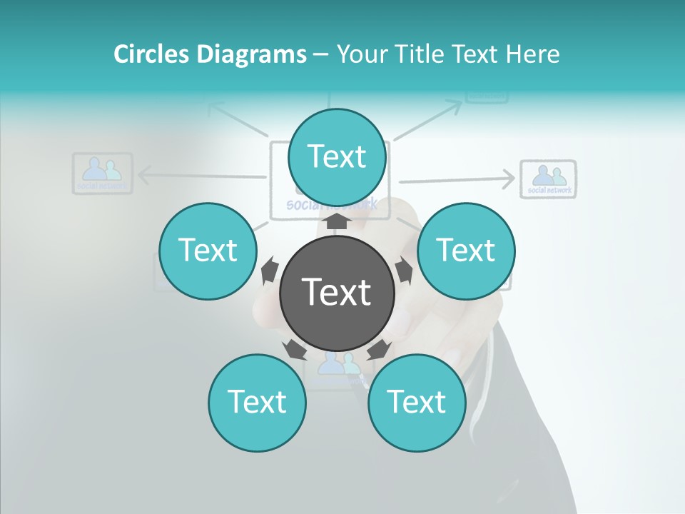 Diagram People United PowerPoint Template