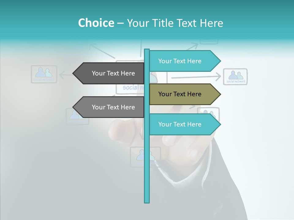 Diagram People United PowerPoint Template