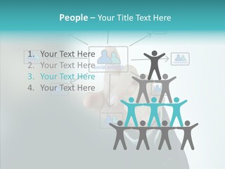 Diagram People United PowerPoint Template