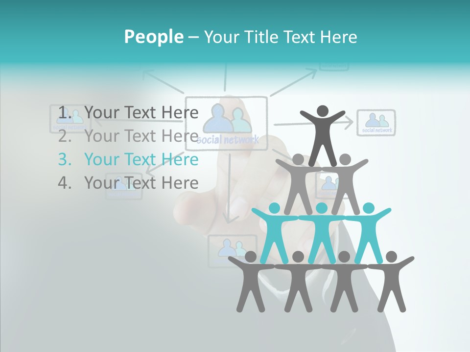 Diagram People United PowerPoint Template