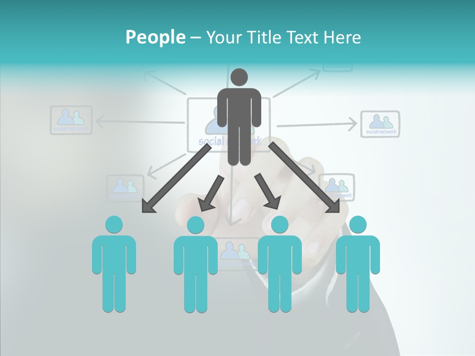 Diagram People United PowerPoint Template