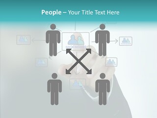 Diagram People United PowerPoint Template