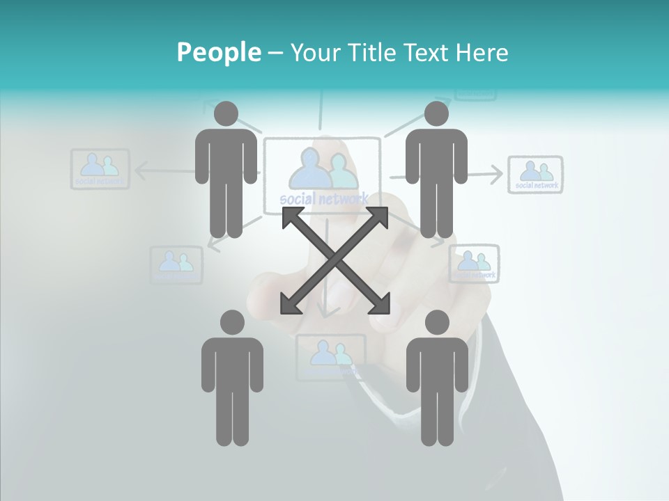 Diagram People United PowerPoint Template