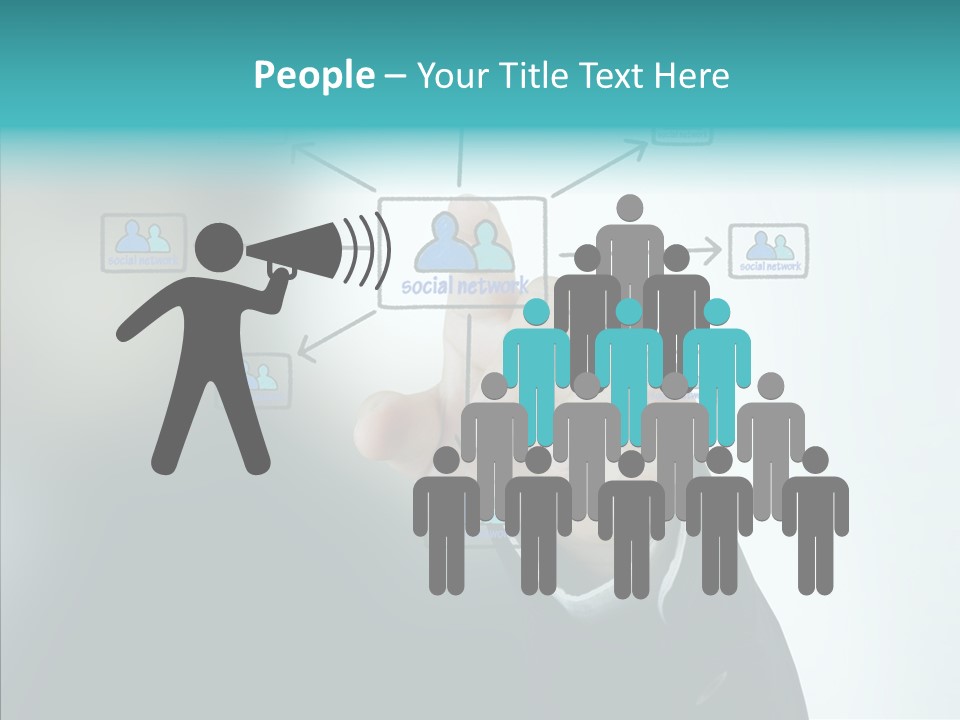 Diagram People United PowerPoint Template