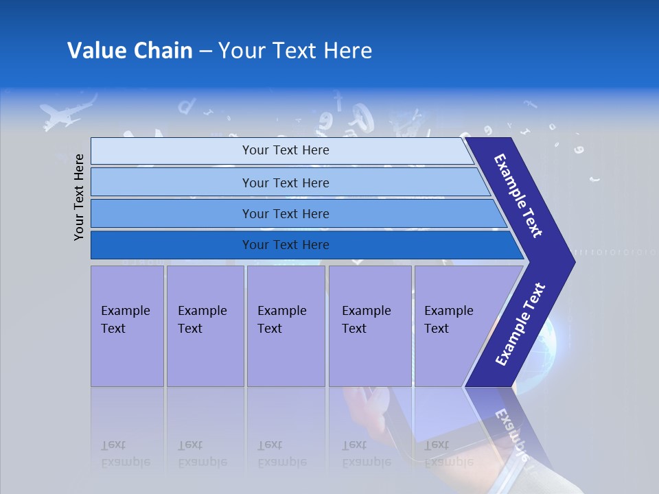 Hand Holding Monitor PowerPoint Template