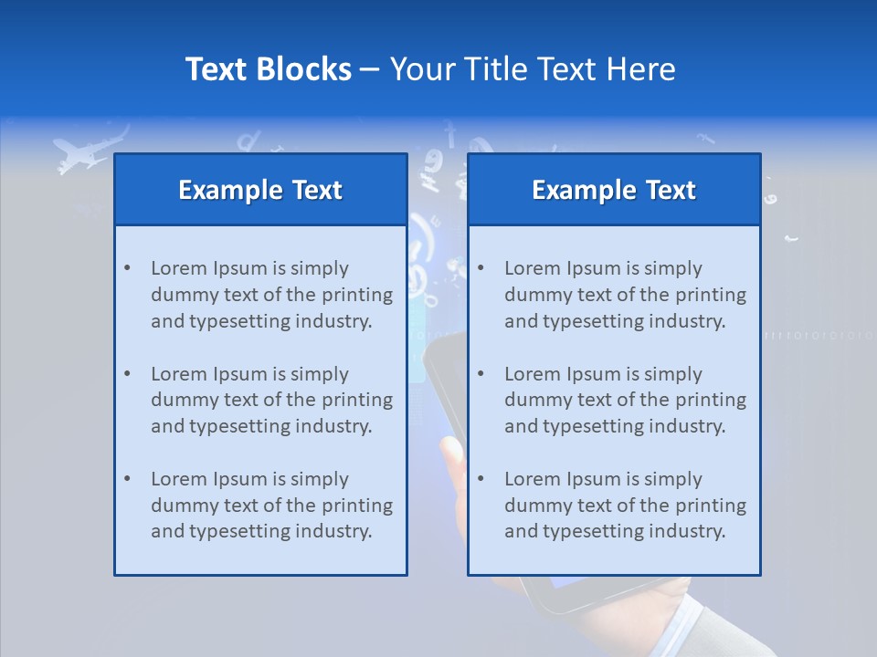 Hand Holding Monitor PowerPoint Template