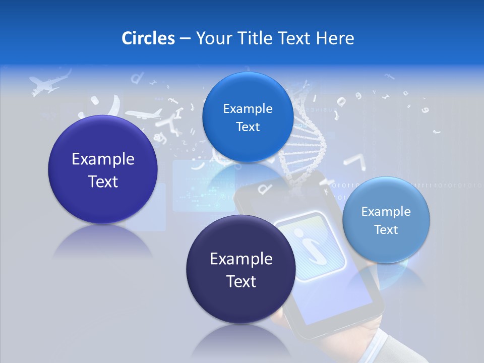 Hand Holding Monitor PowerPoint Template