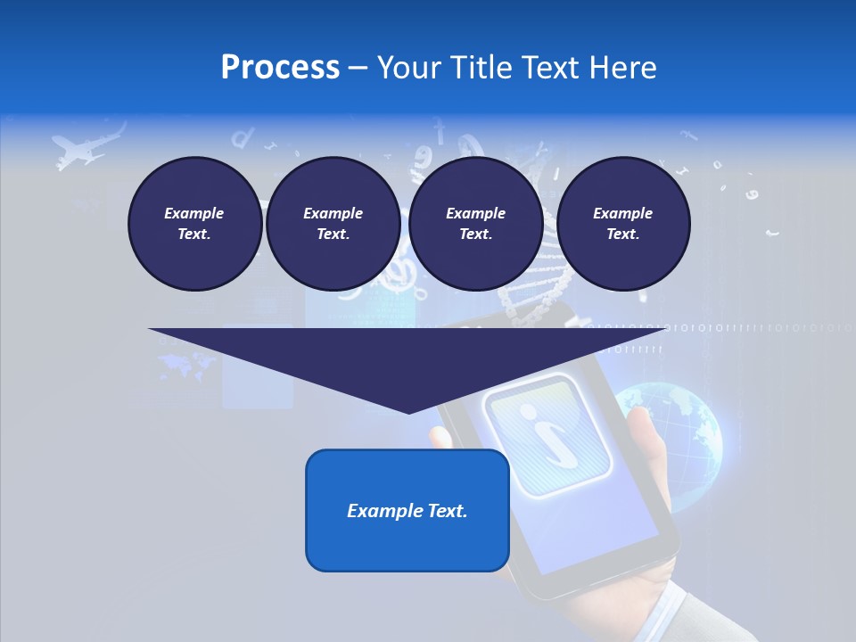 Hand Holding Monitor PowerPoint Template