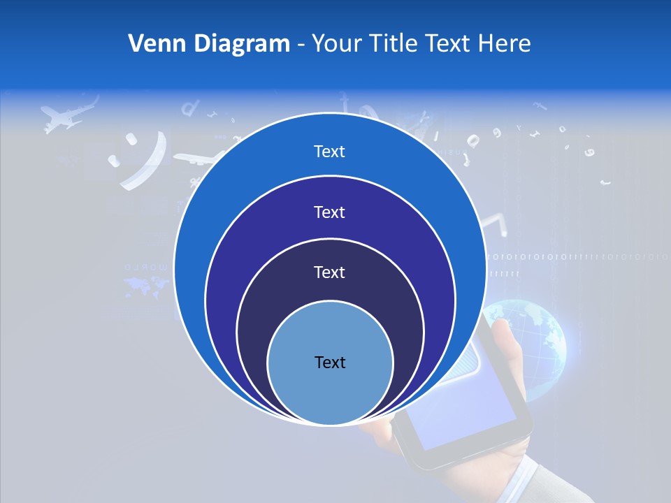 Hand Holding Monitor PowerPoint Template
