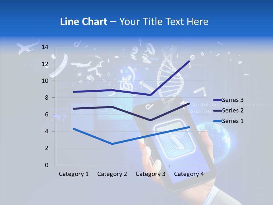 Hand Holding Monitor PowerPoint Template