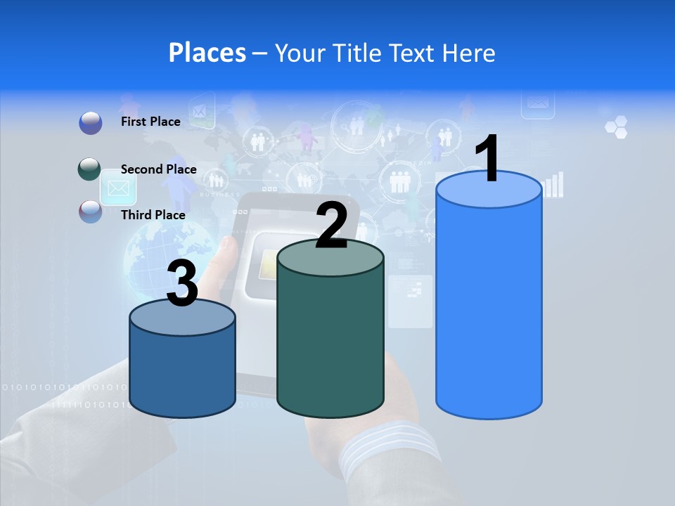 Touchscreen Email Wireless PowerPoint Template
