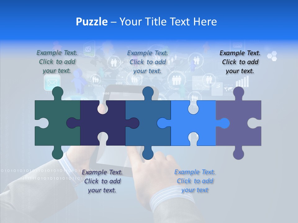 Touchscreen Email Wireless PowerPoint Template