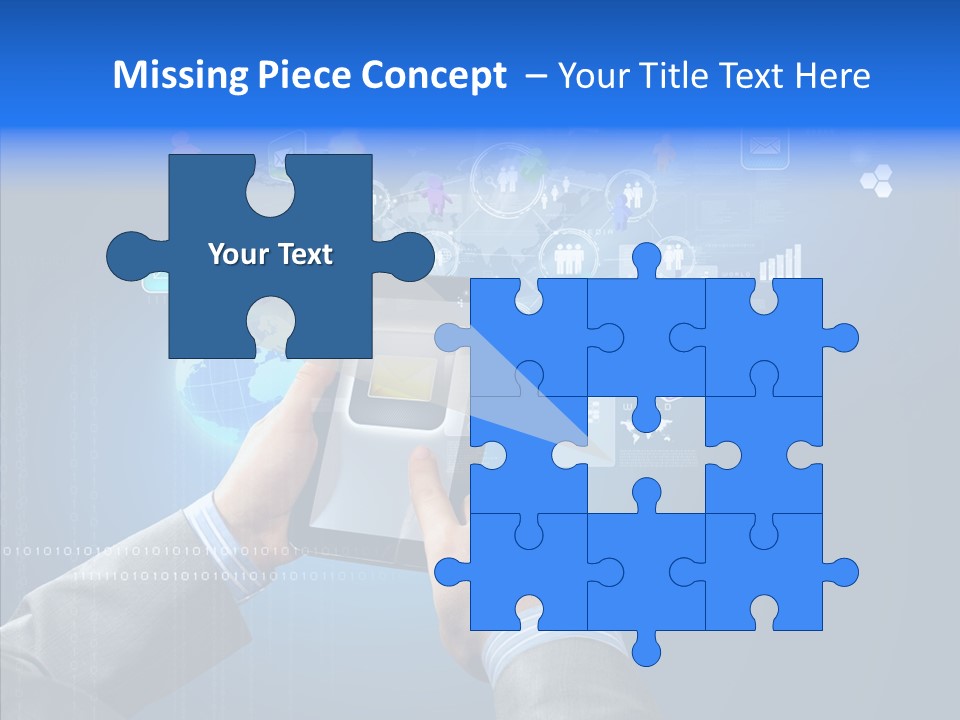 Touchscreen Email Wireless PowerPoint Template