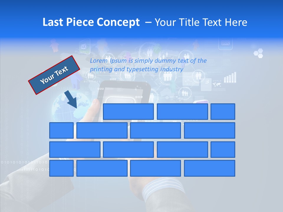 Touchscreen Email Wireless PowerPoint Template